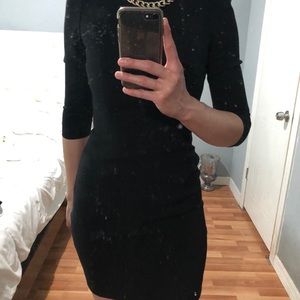Black mini dress